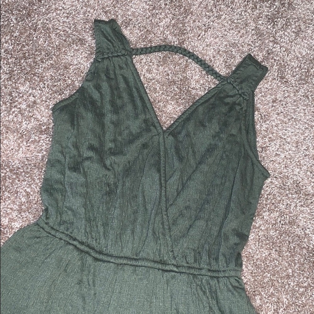 Olive green romper